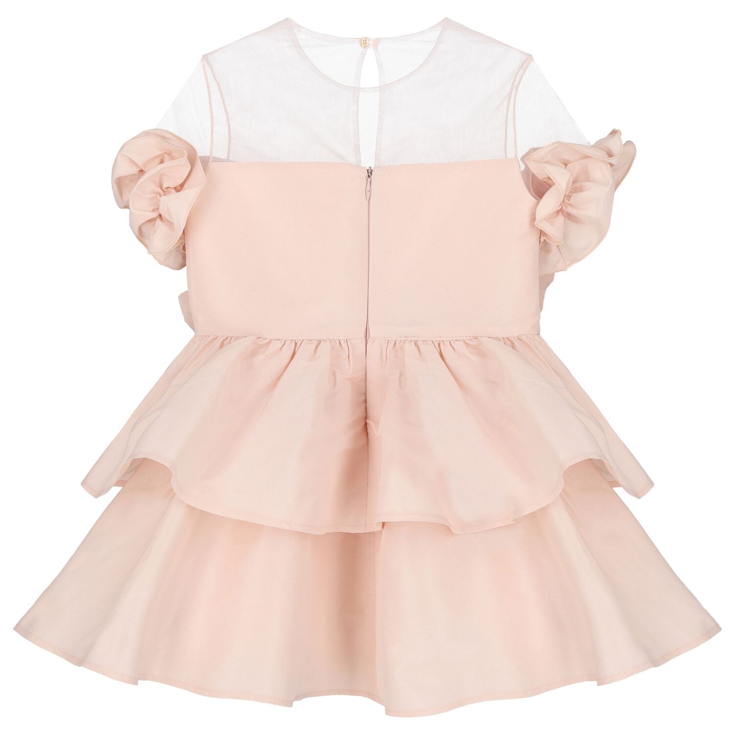 Girls Pink Bow Dress, 1, hi-res image number null