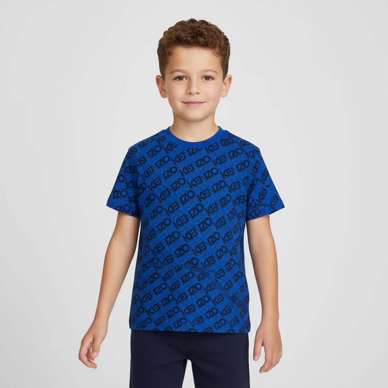 Boys Blue Logo T-Shirt, 1, hi-res