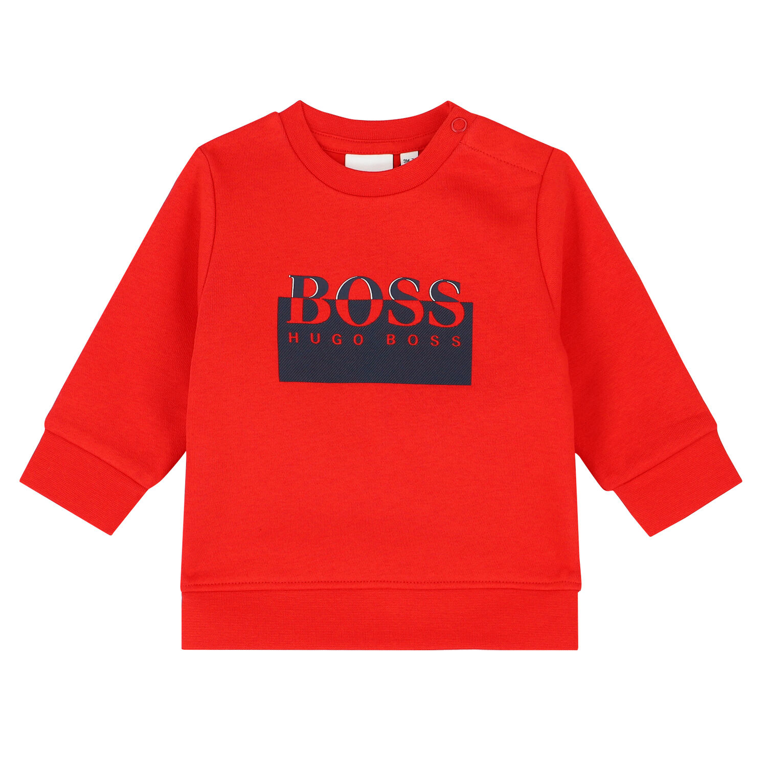 Younger Boys Red Logo Sweatshirt, 1, hi-res