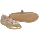 Girls Pink Pearl & Crystal Ballerina Shoes, 3, hi-res