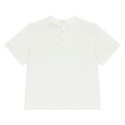 Younger Boys White & Blue T-Shirts ( 2 Pack ), 1, hi-res