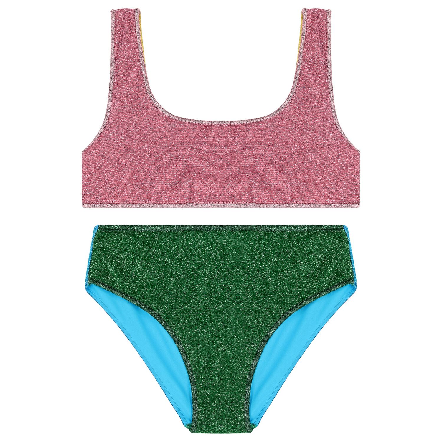 Girls Multi-Coloured Lumiere Bikini, 1, hi-res image number null