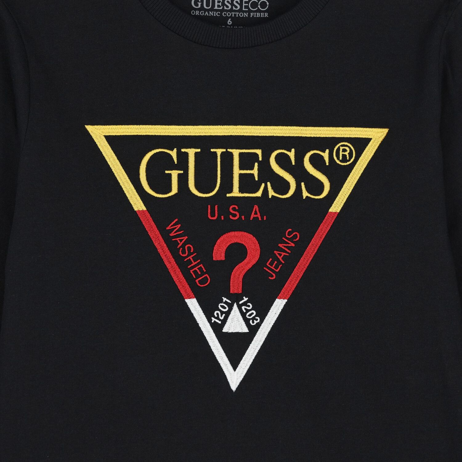 Boys Black Logo Long Sleeve Top, 3, hi-res image number null