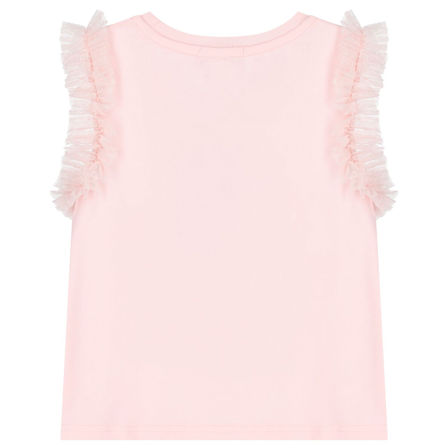 Girls Pink Diamante Bow Top, 1, hi-res image number null