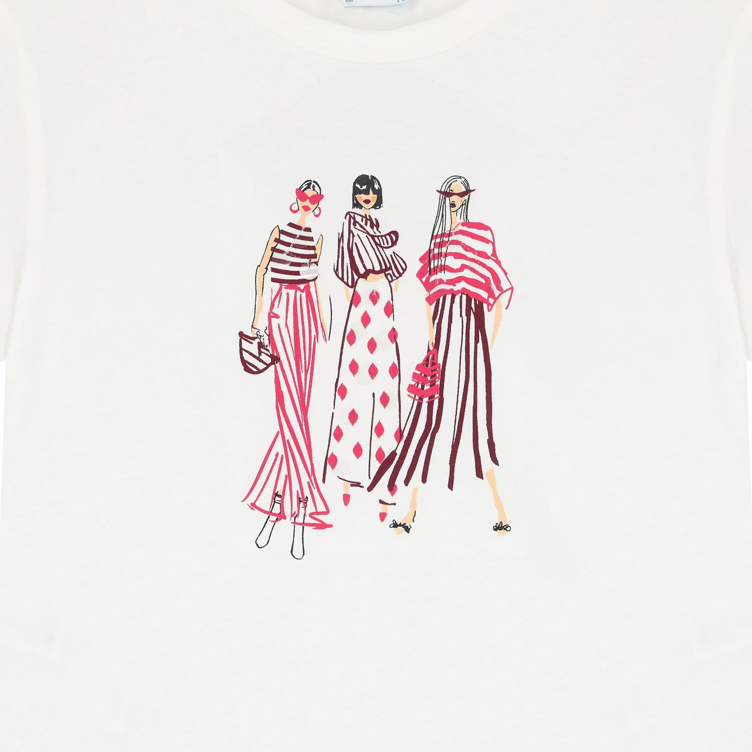 تيشيرت بنات باللون الابيض, 1, hi-res