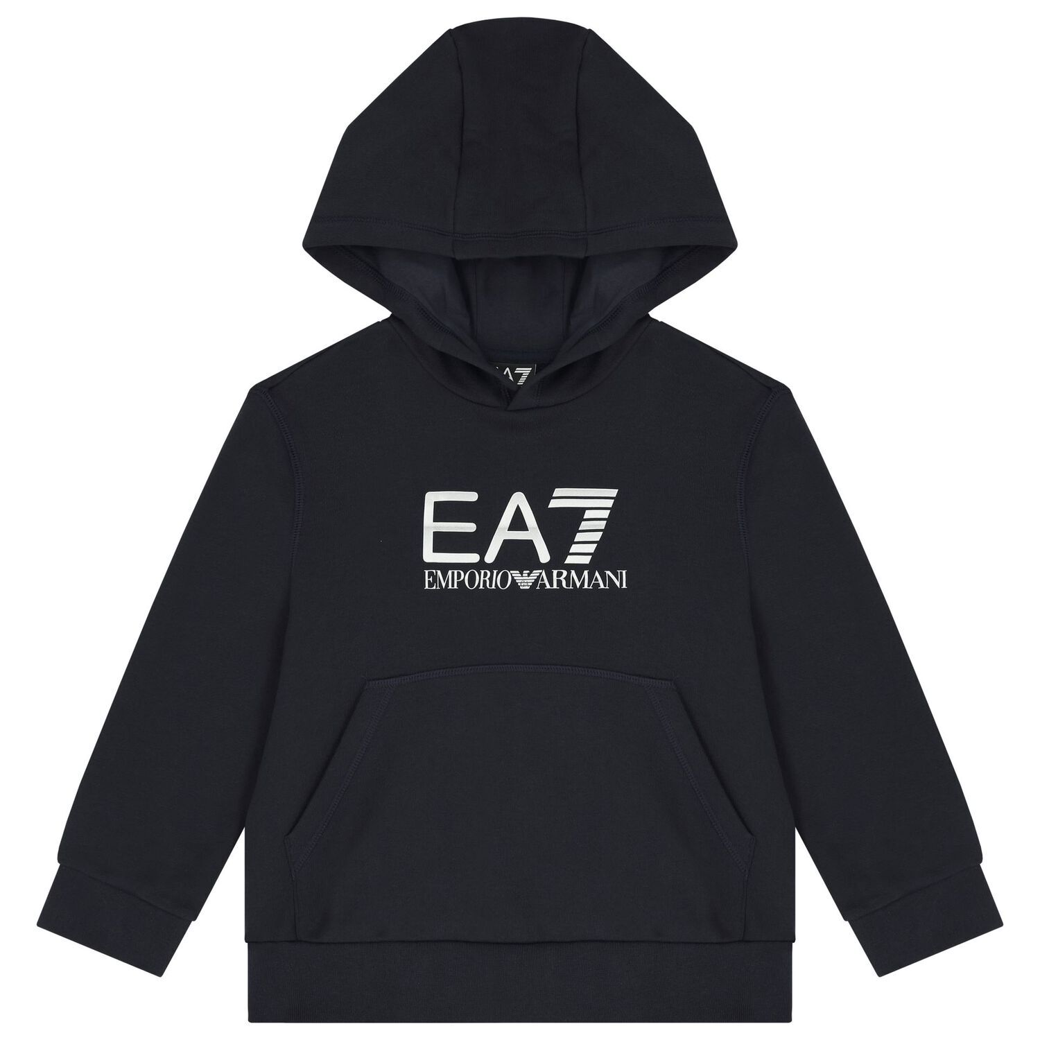 سويتشيرت أولاد بالشعار باللون الكحلي, 2, hi-res