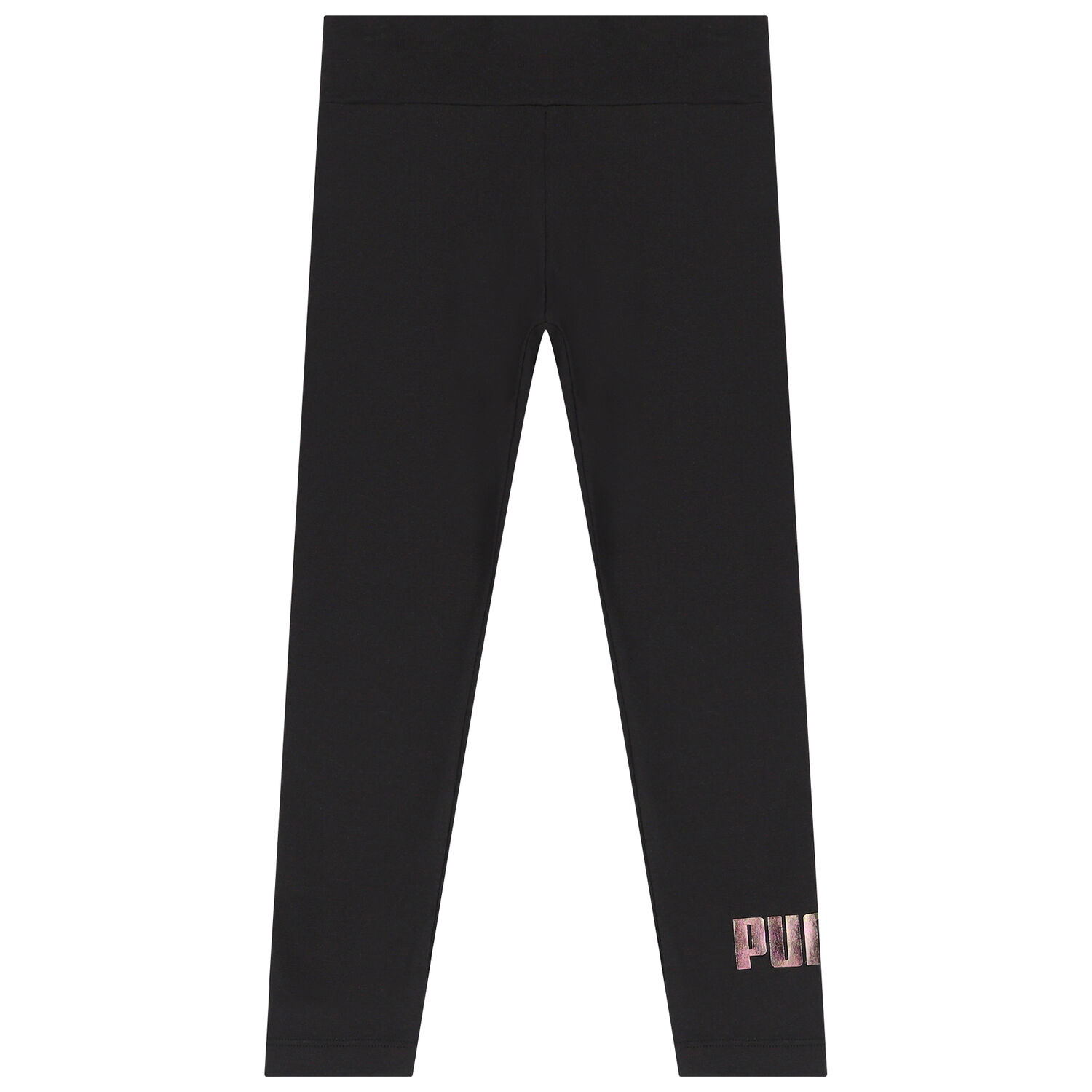 Girls Black Logo Leggings, 1, hi-res image number null