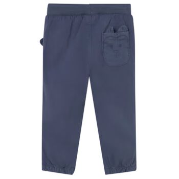 Younger Boys Blue Teddy Bear Joggers