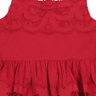 Girls Red Bow Dress, 1, hi-res