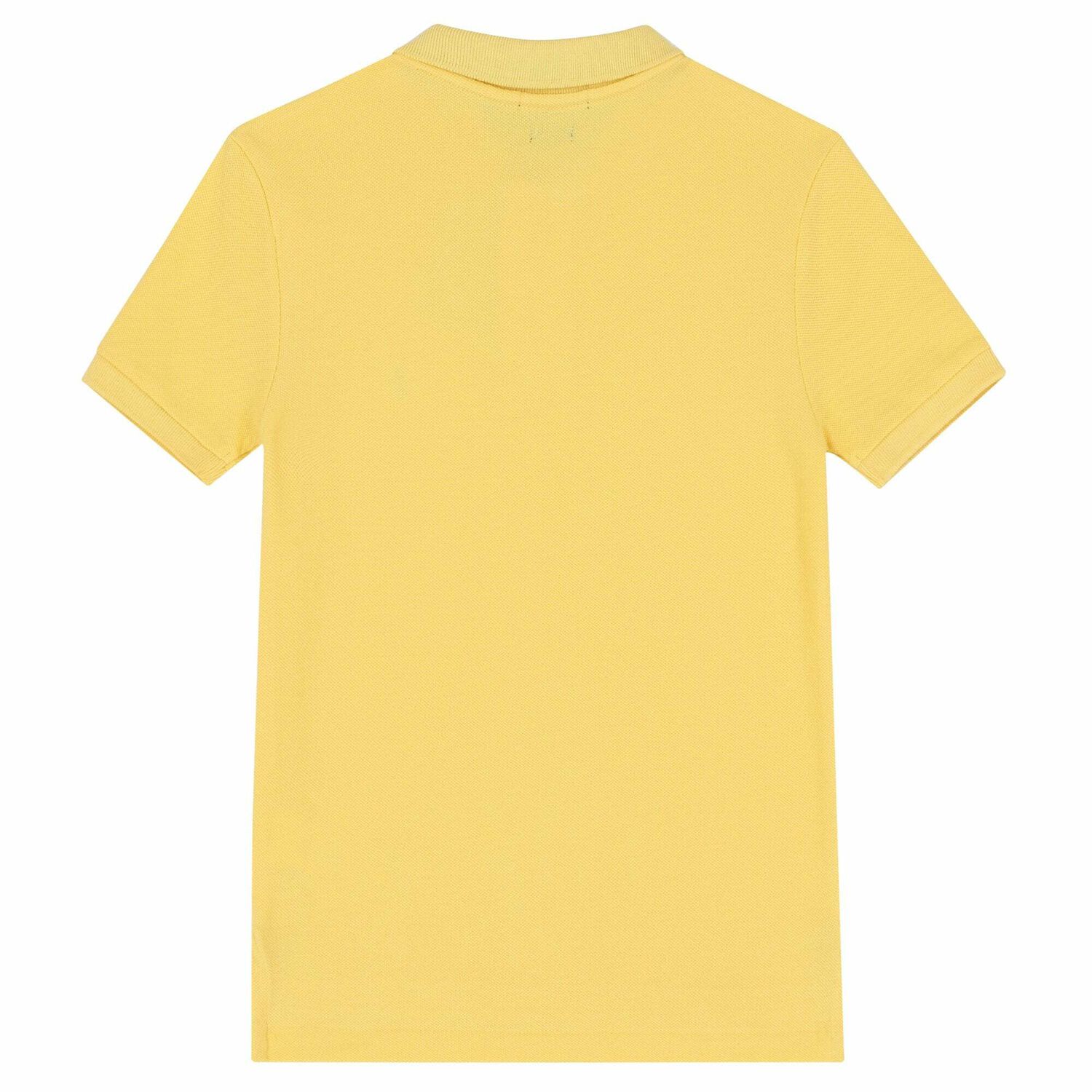 Older Boys Yellow Logo Polo Shirt, 15, hi-res