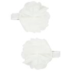 Girls White Flower Hairclips ( 2 Pack ), 1, hi-res