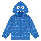 Younger Boys Blue Yeti Hooded Zip Up Top, 1, hi-res