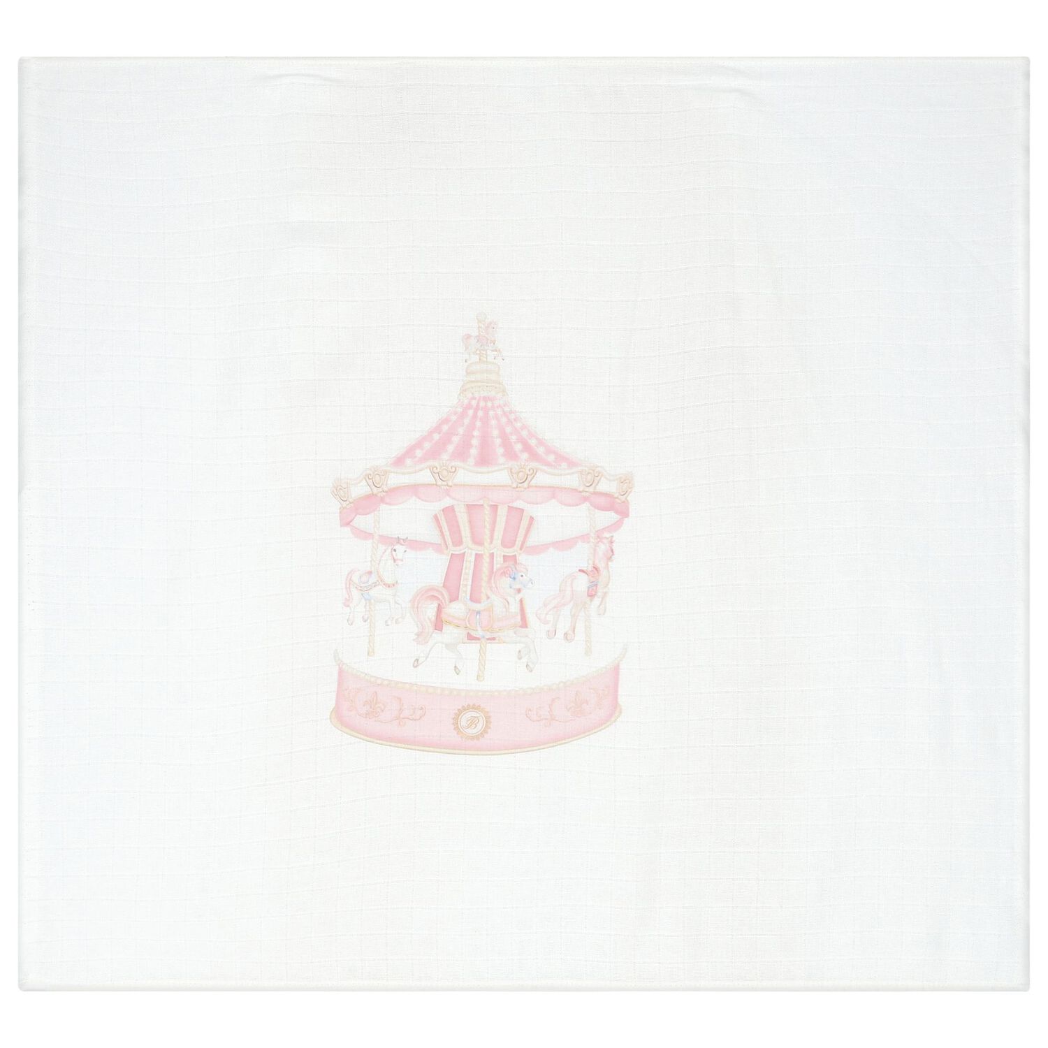 Baby Girls White & Pink Muslin Swaddles (3-Pack), 6, hi-res