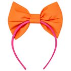 طوق شعر للبنات باللونين البرتقالي والوردي, 2, hi-res