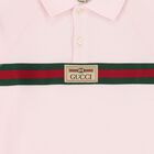 تيشيرت أولاد بولو بالشعار باللون الوردي , 1, hi-res