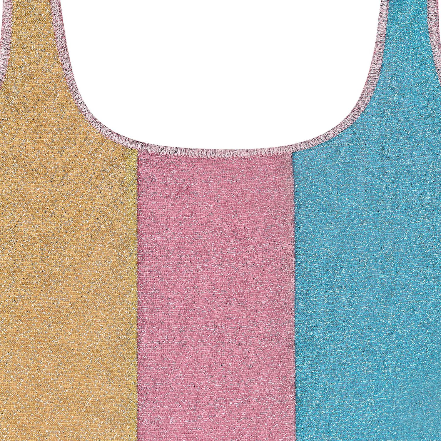 ملابس سباحة لوميير بنات مخططة بألوان قوس قزح , 1, hi-res image number null