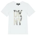 طقم شورت أولاد بالشعار باللون الأبيض و الأسود , 1, hi-res