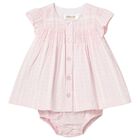 Baby Girls Pink Chiffon Dress Set, 1, hi-res