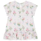 Younger Girls Pink Floral Dress Set, 1, hi-res