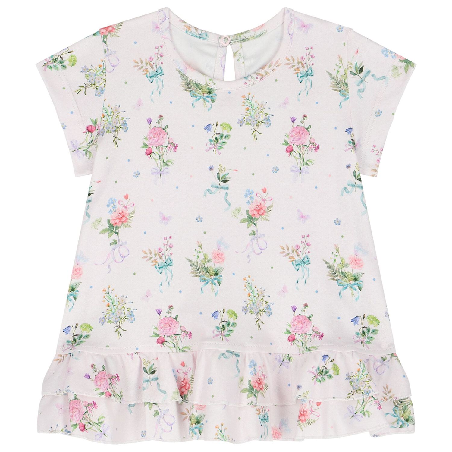 Younger Girls Pink Floral Dress Set, 1, hi-res image number null