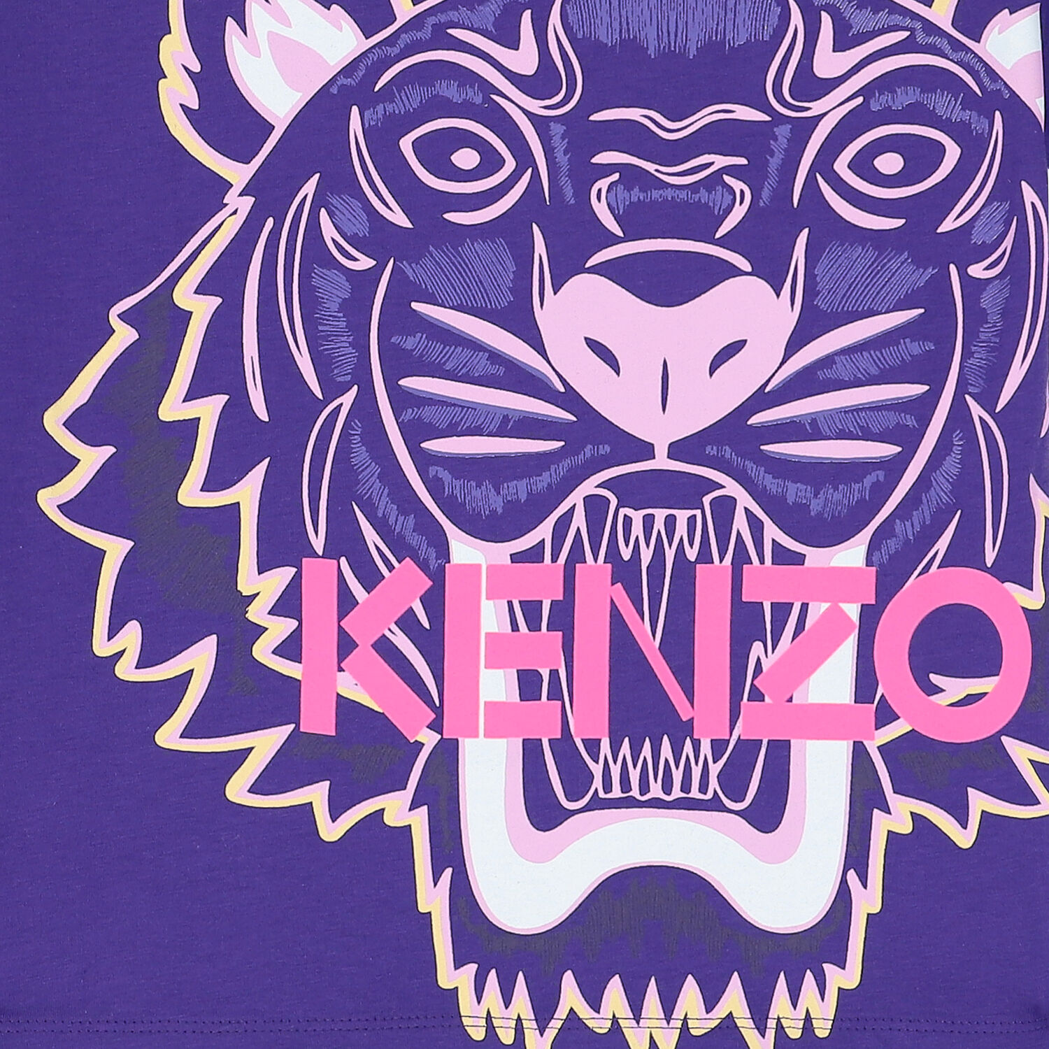 Girls Purple Tiger T-Shirt, 1, hi-res