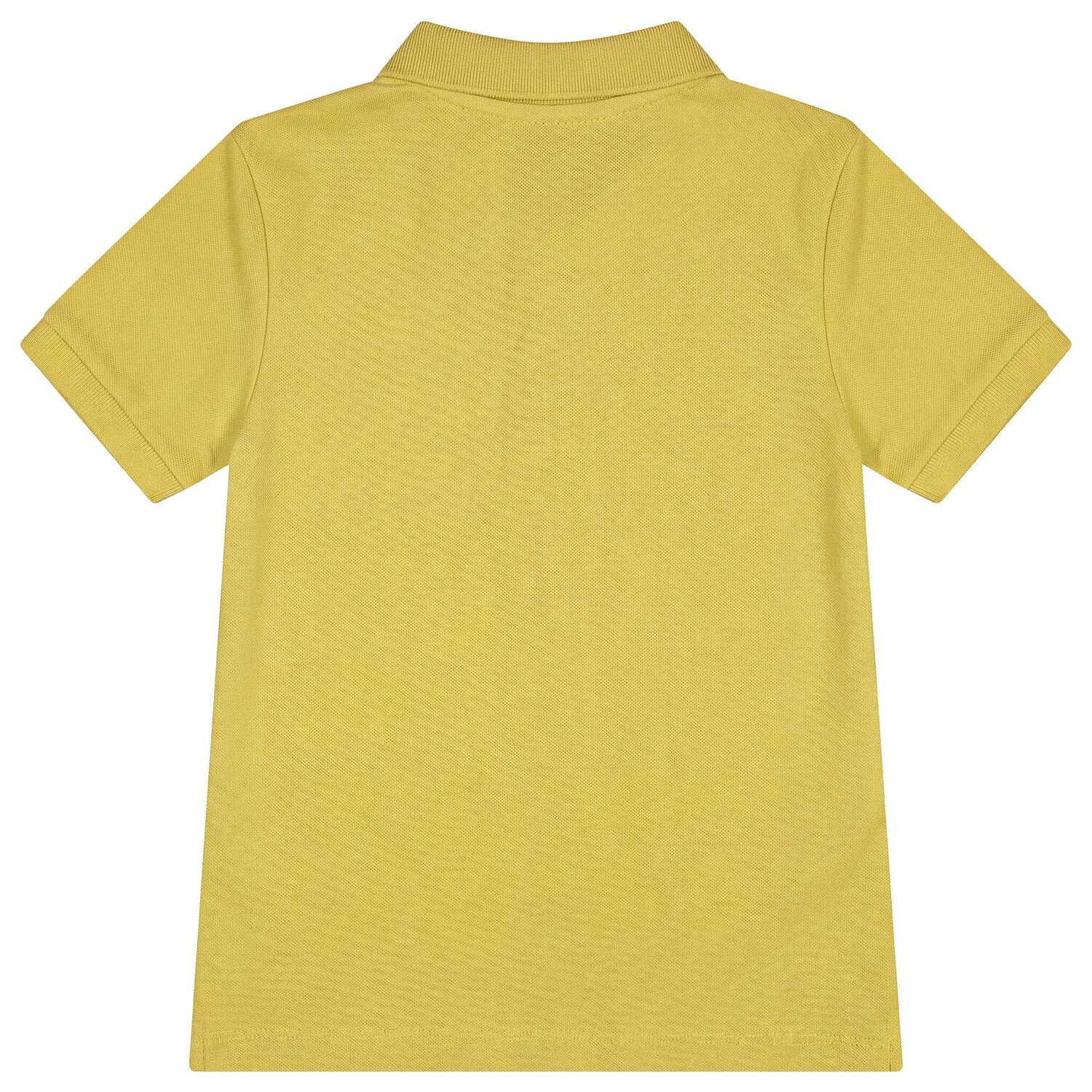 Boys Yellow Logo Polo Shirt, 7, hi-res