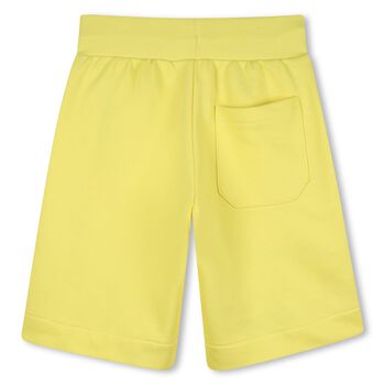 Boys Yellow Logo Shorts