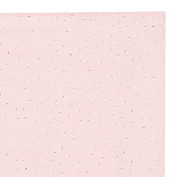 بطانيه بنات  مزيه بزهور باللون الوردى 