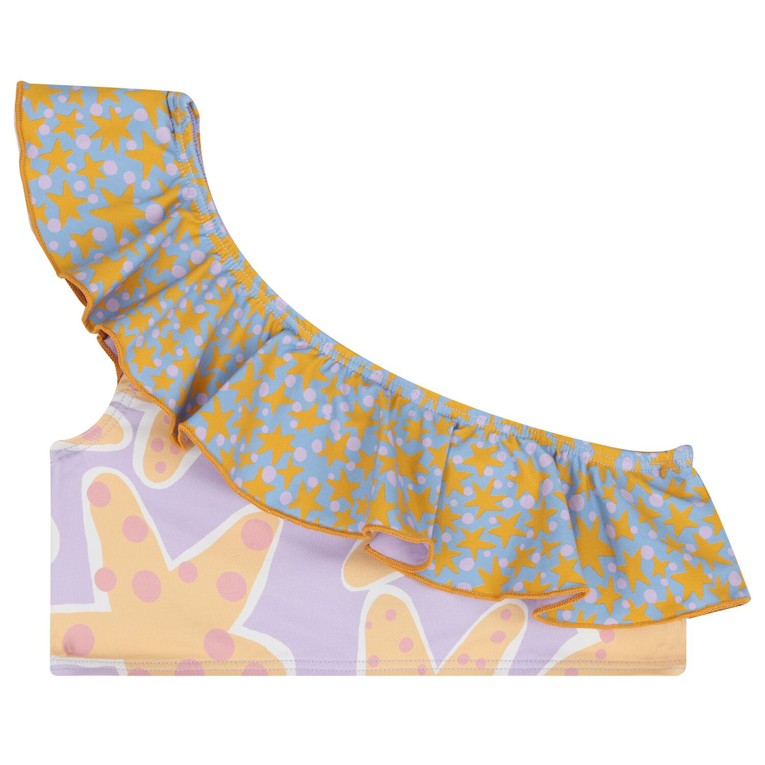 Girls Purple & Blue Stars Bikini, 1, hi-res