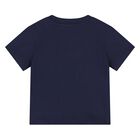 Younger Navy Blue Teddy Bear Logo T-Shirt, 2, hi-res