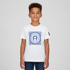 Boys White Logo T-Shirt, 1, hi-res