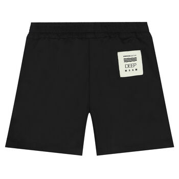 Boys Black Logo Shorts