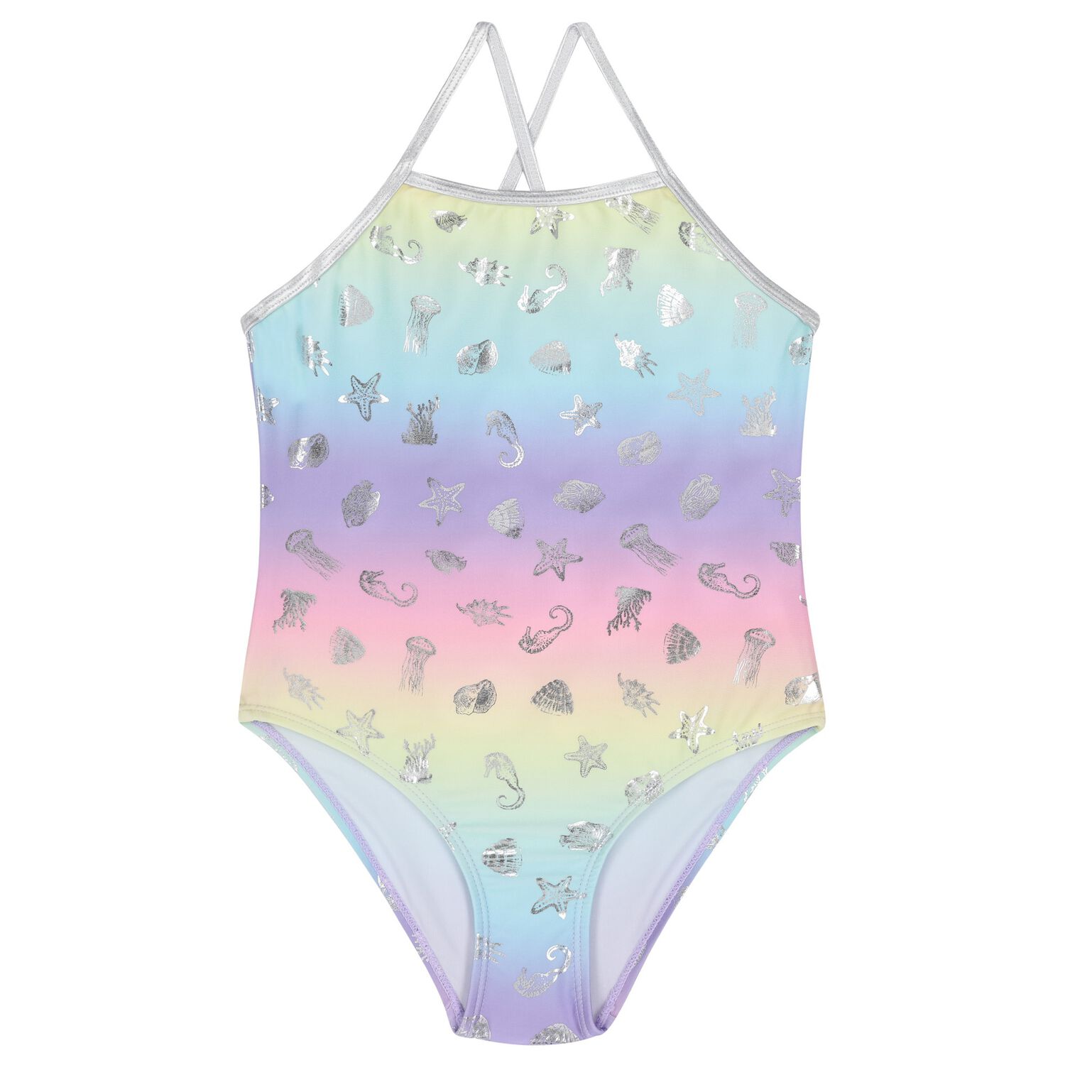 Girls Multi-Coloured Swimsuit, 1, hi-res image number null