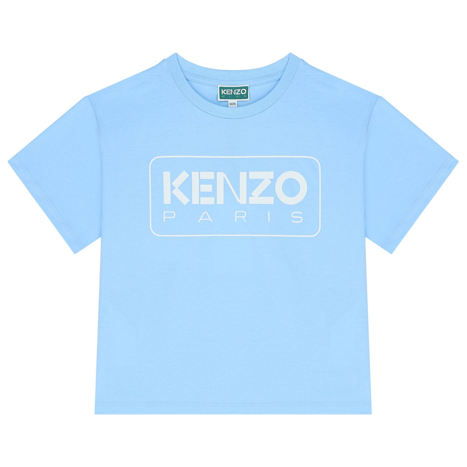 تيشيرت أولاد بالشعار باللون الأزرق, 3, hi-res