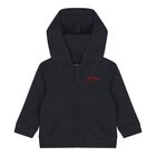 Baby Boys Navy Blue & White Logo Tracksuit Set, 1, hi-res