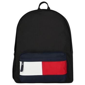Boys Black & Navy Blue Logo Backpack ( 45cm )