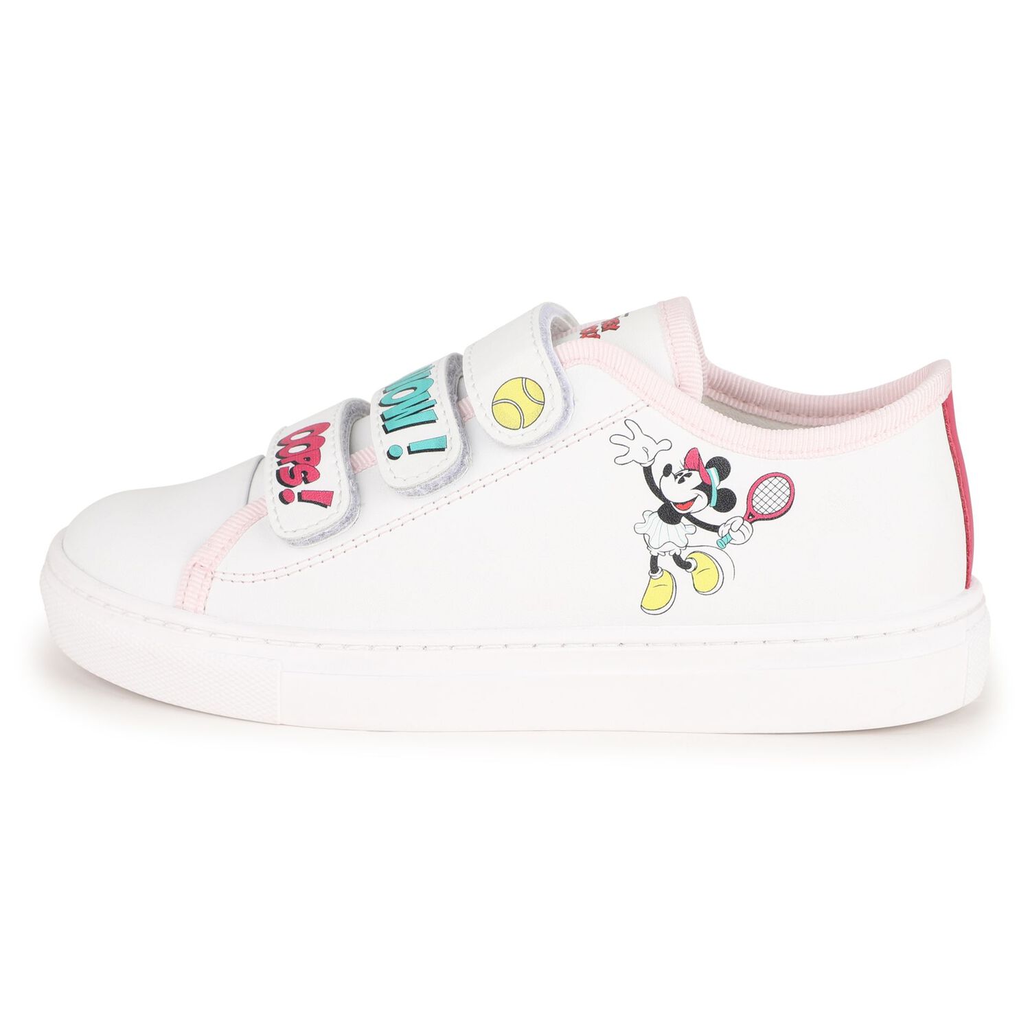 Girls White Disney Trainers, 1, hi-res