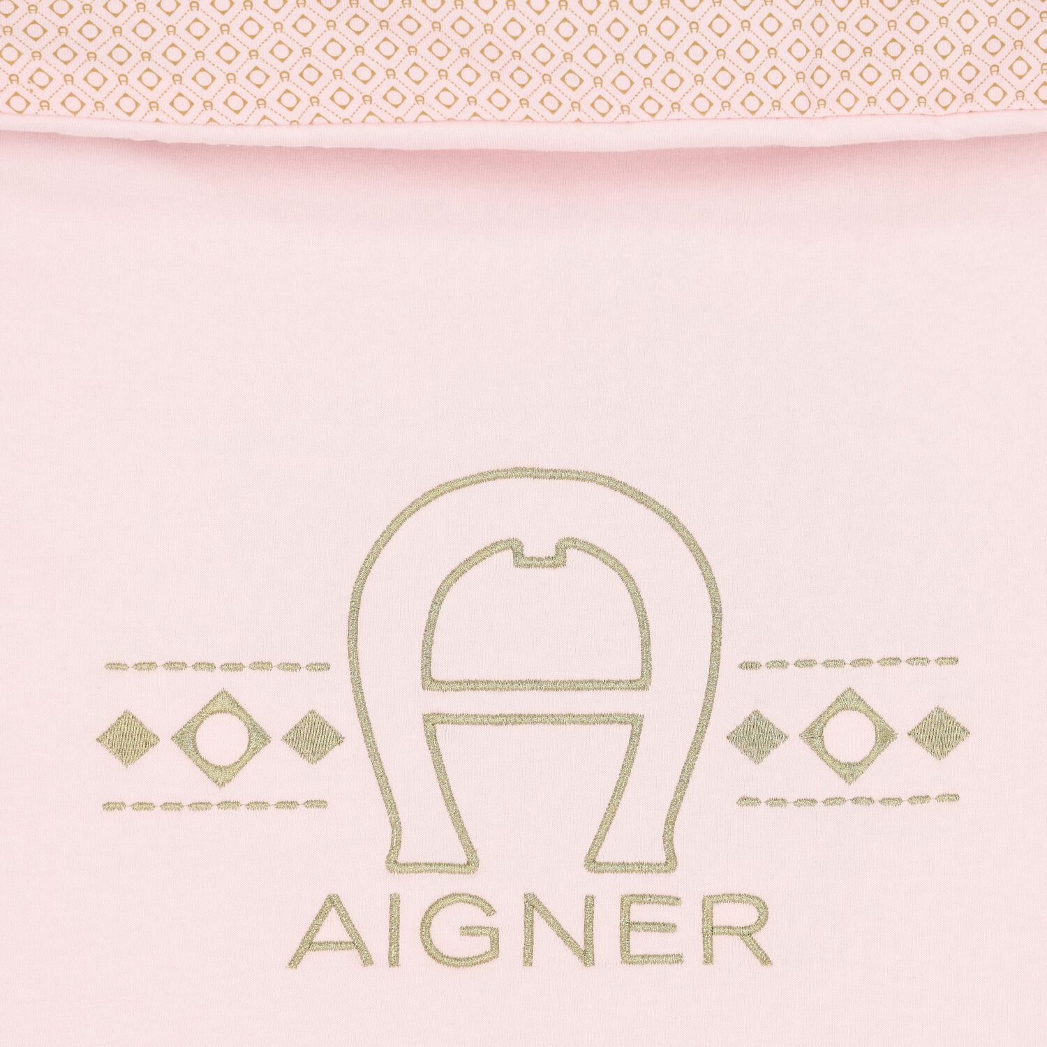 Baby Girls Pink & Gold Logo Nest, 3, hi-res