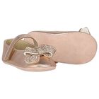 Baby Girls Rose Gold Crystal Shoes, 2, hi-res