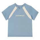 Younger Boys Blue Logo T-Shirt, 2, hi-res