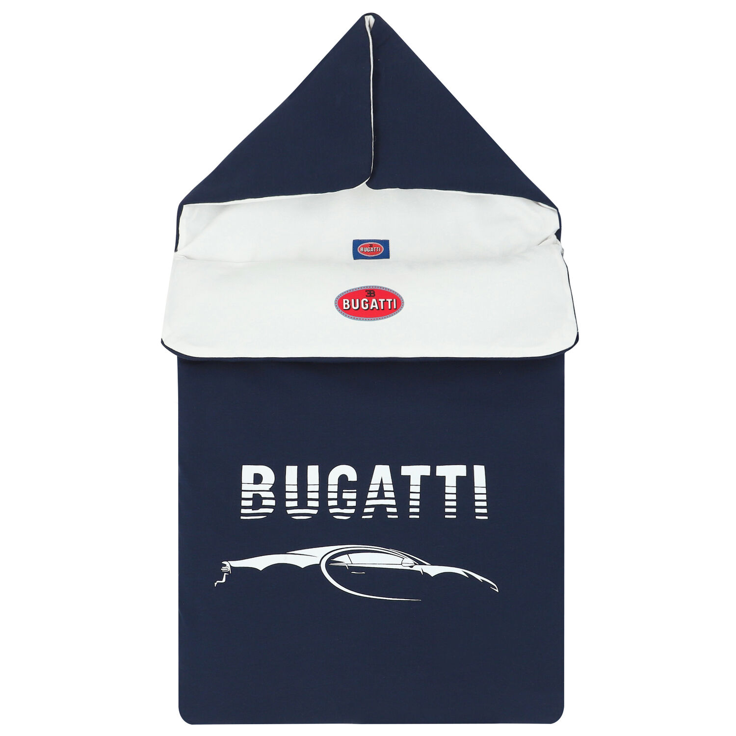 مدس بالشعار باللون الكحلى والابيض للاولاد, 1, hi-res