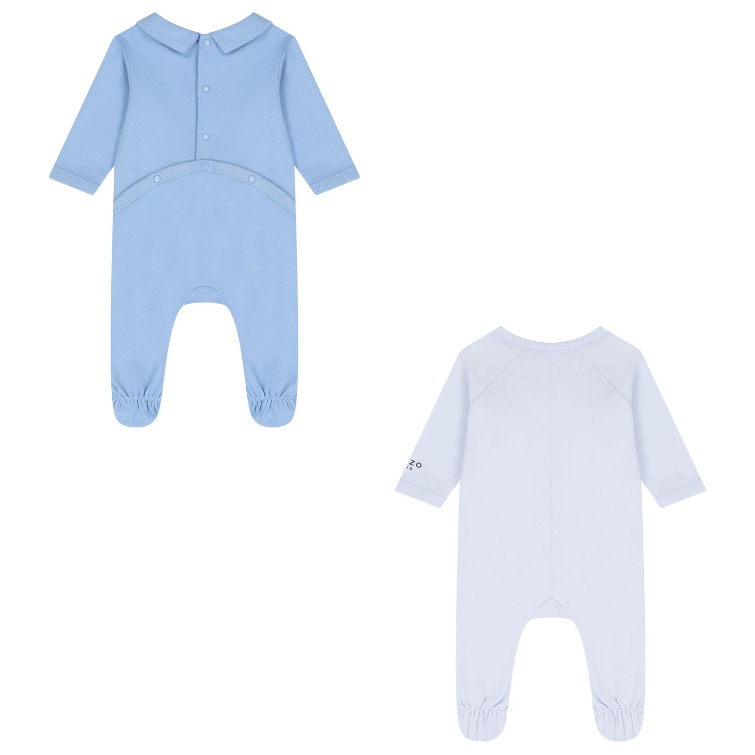 Blue Tiger Logo Babygrows ( 2 Pack ) , 2, hi-res