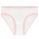 Girls Pink & White Bikini Brief ( 5-Pack ), 1, hi-res