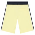 Younger Boys Yellow Logo Shorts, 2, hi-res