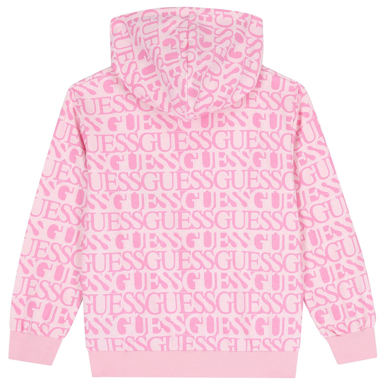 Girls Pink Logo Hooded Top, 1, hi-res image number null