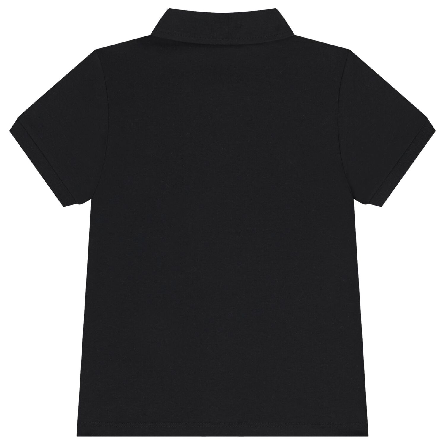 Boys Black Logo Polo Shirt, 2, hi-res