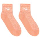 Girls White & Pink Logo Socks ( 6-Pack ), 1, hi-res