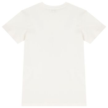 Girls White Logo Dress