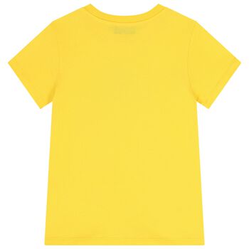 تيشيرت بالشعار بتصميم الدب تيدي باللون الاصفر