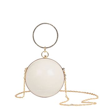 Girls Ivory & Gold Ball Bag